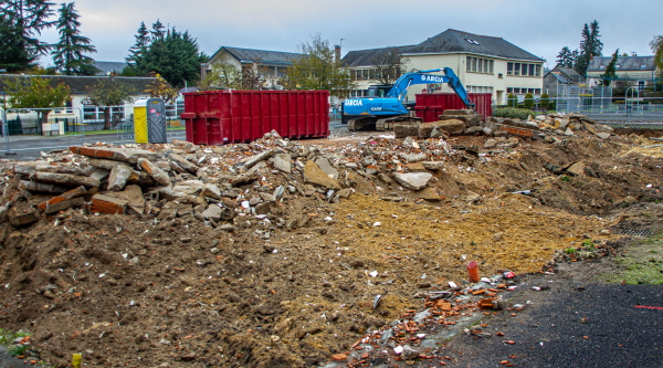 Démolition de la salle des fêtes